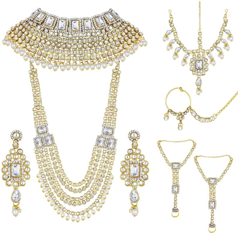 Indian Bridal Jewellery Dulhan Wedding Jewelry Set Beautiful Etsy