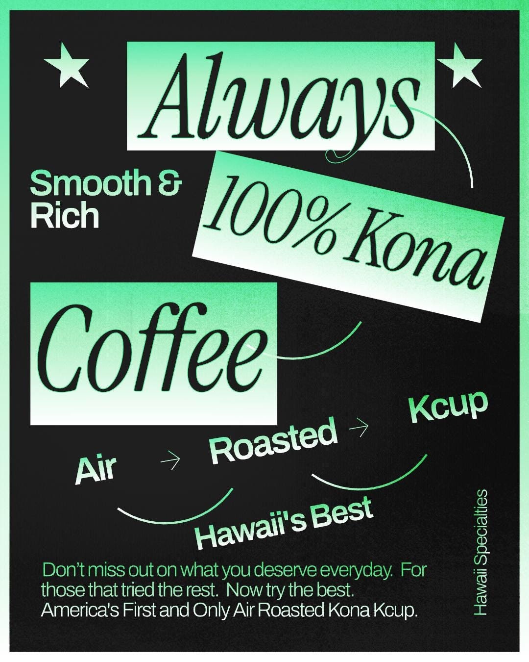 100% Kona Coffee Kcups  Hawaiian Air Roasted Singleserve Pods (12 Pack)  - Etsy