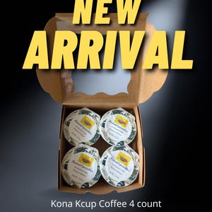 Kona Coffee 100% Kcup Hawaii&#39;s Best 4-count