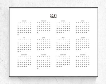 week number calendar etsy