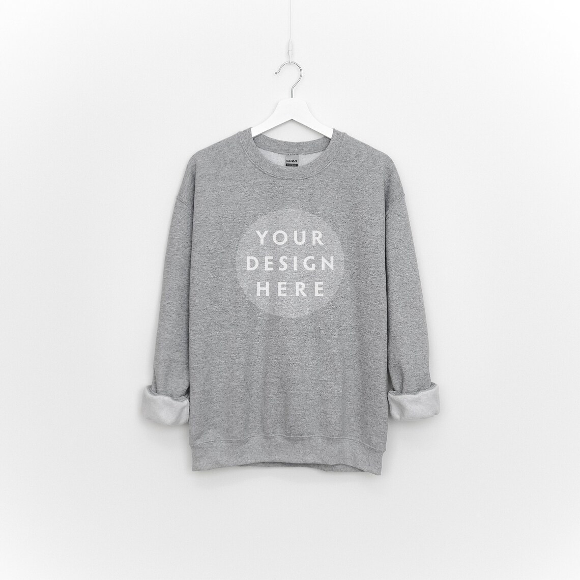 Gildan 18000 Sport Grey Mockup Sport Grey Sweatshirt Mock-up - Etsy