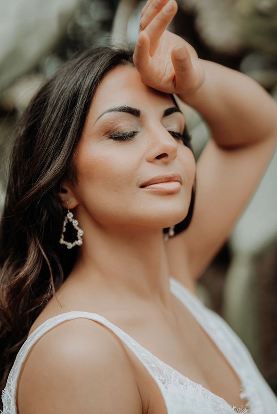 Orecchini di perle Orecchini da sposa a goccia Orecchini a
