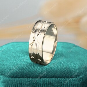 Traumhafter Trauring Vintage Herrenring Trauring Roségold Trauring Silber Herrenring 14k Goldring Jahrestag Geschenk Bild 7