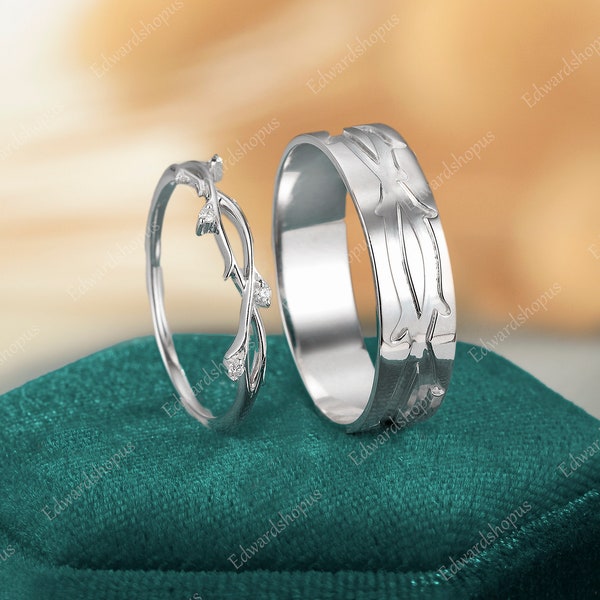 Romantische Ringe für Männer und Frauen aus 925 Sterling Silber mit Diamanten Besatz und Ringen aus 925 Silber handgefertigte Ringe