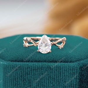 3stk Paare Ring Set für Männer und Frauen, Moissanite Verlobungsring Set, Männer Ehering, Ehering Set, Vintage Diamant Braut Set Only engagement ring