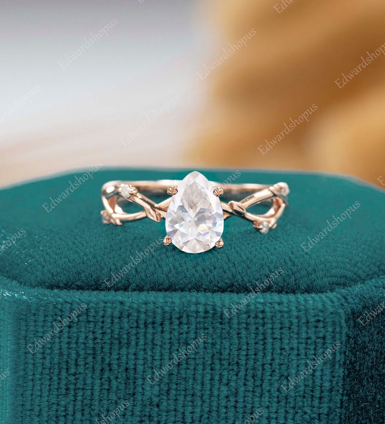3stk Paare Ring Set für Männer und Frauen, Moissanite Verlobungsring Set, Männer Ehering, Ehering Set, Vintage Diamant Braut Set Only engagement ring