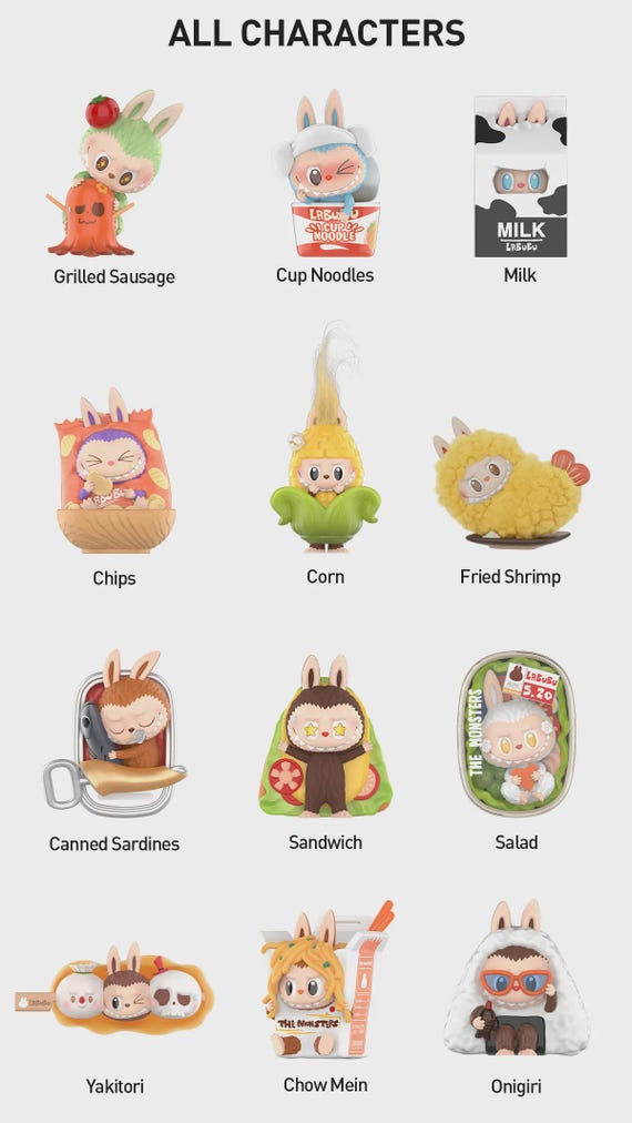 The Monsters Wacky Mart LABUBU Blind Box Figures - Etsy