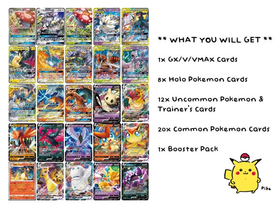 Japanese Pokemon Card Lot Mystery Bag 1 0 Booster Pack Etsy Ireland