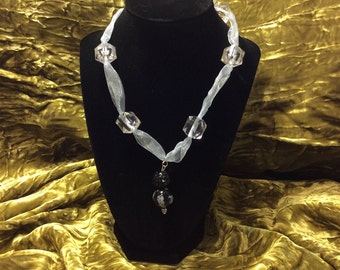 Clear beaded necklace