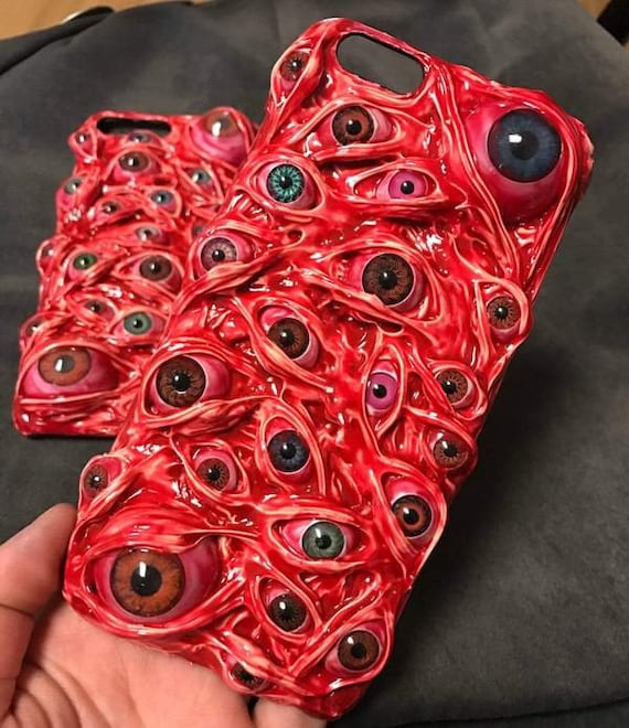 Techypop- Blood Eyeball 100% Handmade Designer iPhone Case (iPhone 12)