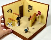 The βBackroomsβ Miniature 1/24 Scale Diorama