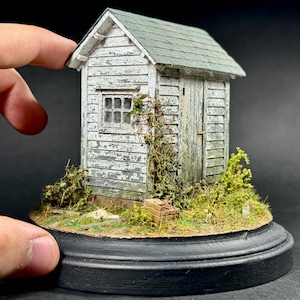 Abandoned Outhouse Miniature Diorama
