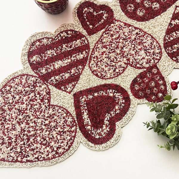 Valentine Table Runner Etsy