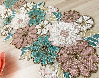 table runner 亀甲取り花丸　帯リメイク　長尺250㎝ il_340x270.3494360162_a3ao.jpg