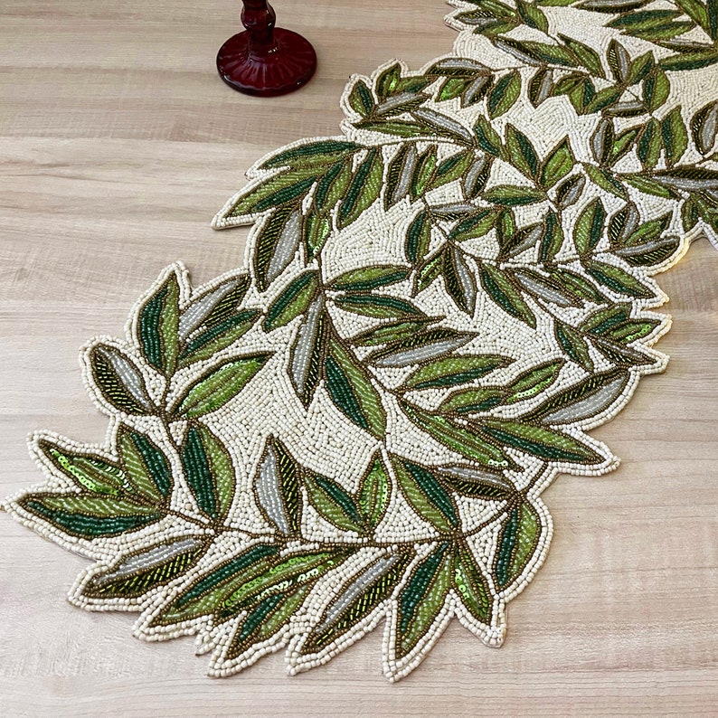 Handmade Table Runner, Leaves Vine Creeper, 13x36 Inch - Etsy