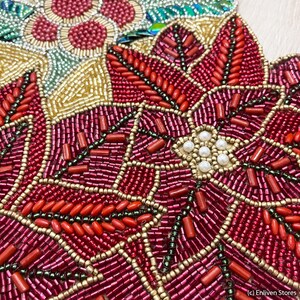 Christmas Handmade Poinsettia Table Runner and Placemats - Etsy