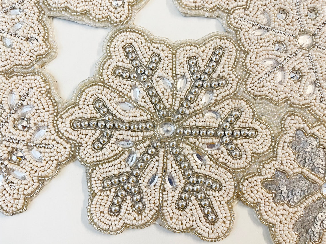 Handmade bead table runner christmas beaded runner Etsy