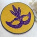 Set of 2/6, Mardi Gras Handmade Placemat, Beaded Round Table Placemat ...