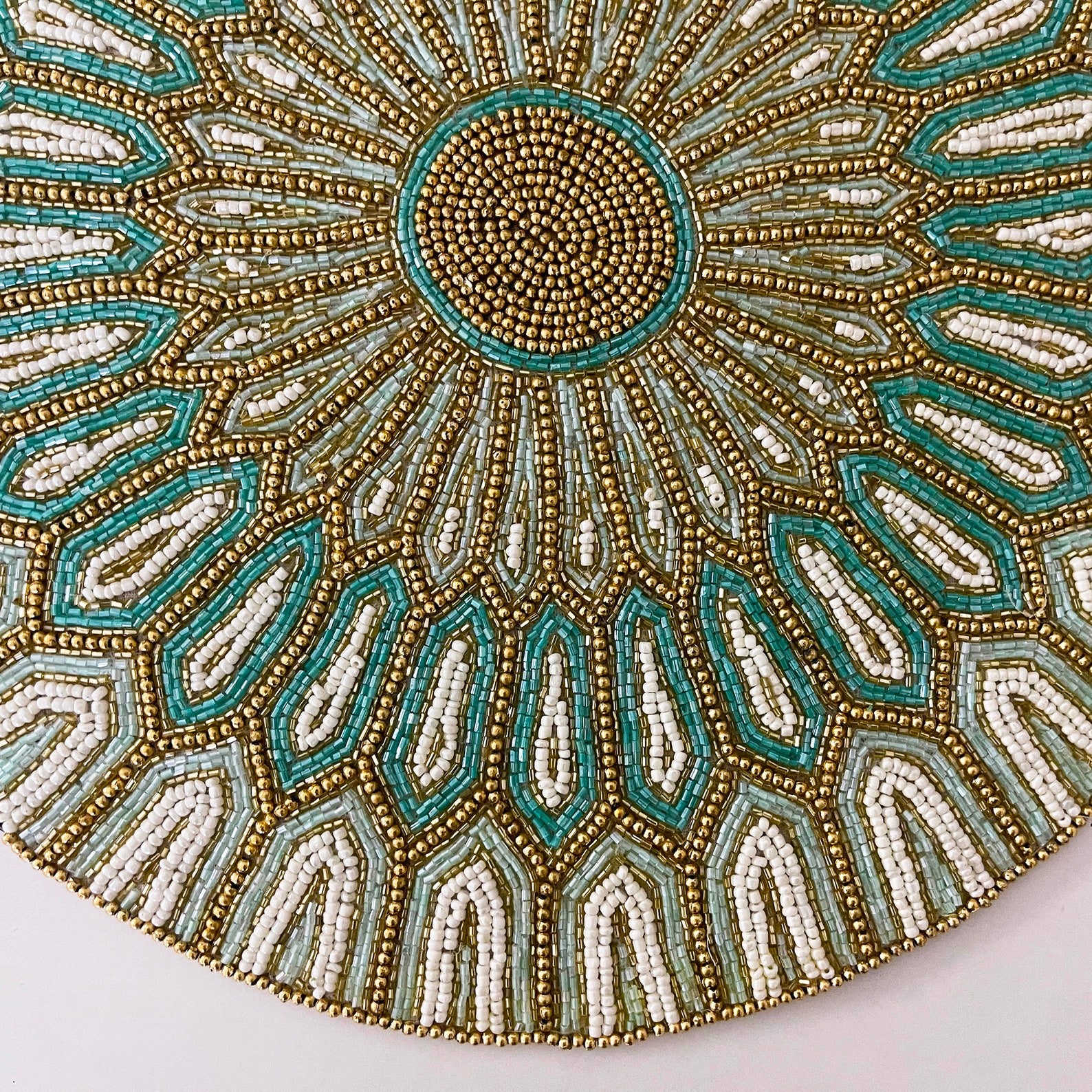 Luxury Handmade Bead Placemat Table Decoration Beaded Etsy