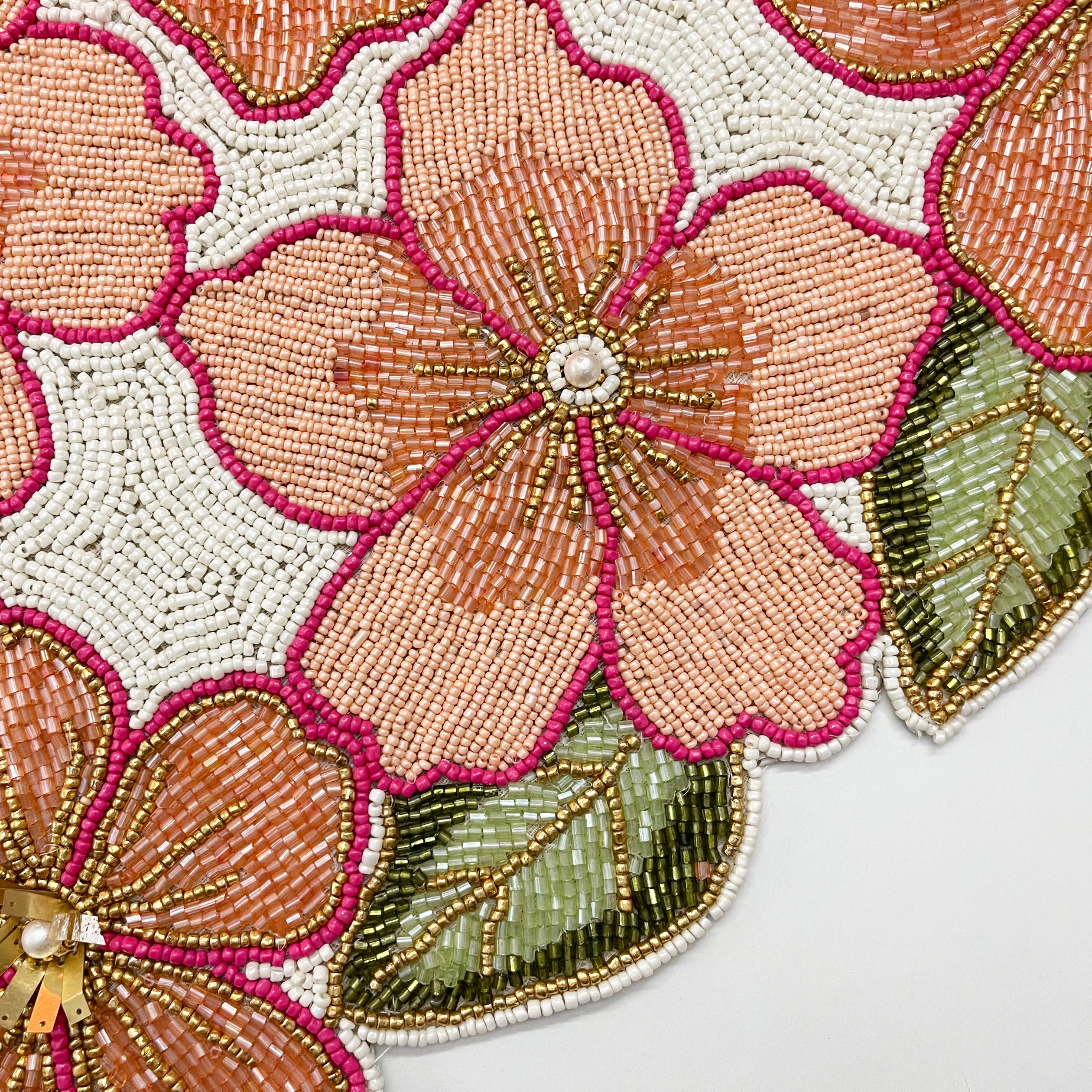 Handmade Beaded Spring Table Runner Floral 13x36inch Etsy