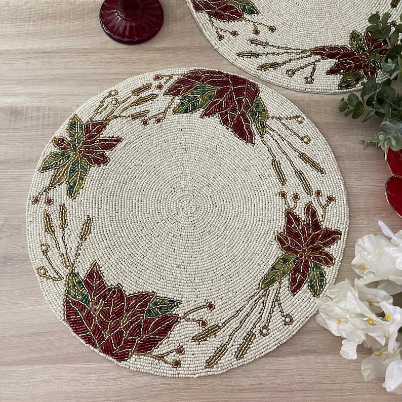 Enlivenstores Beaded Placemat - Thumbnail 2
