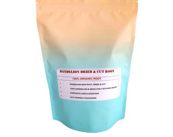 Dandelion root -  dried & cut , no additives, 100 % organic - 200 g