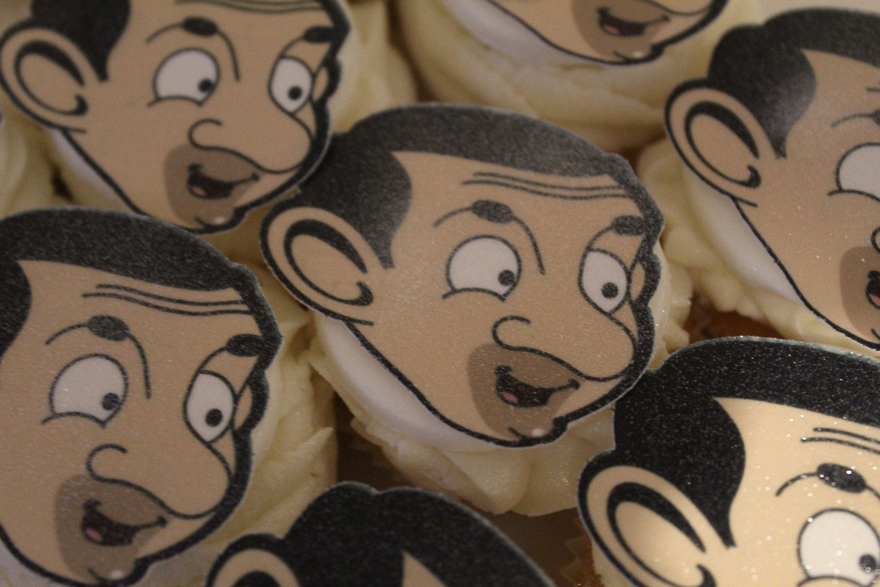 Mr Bean Head Edible Icing Sheet Precut Cake Topper Etsy Singapore