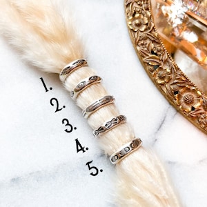 Hand Stamped Stacking Rings