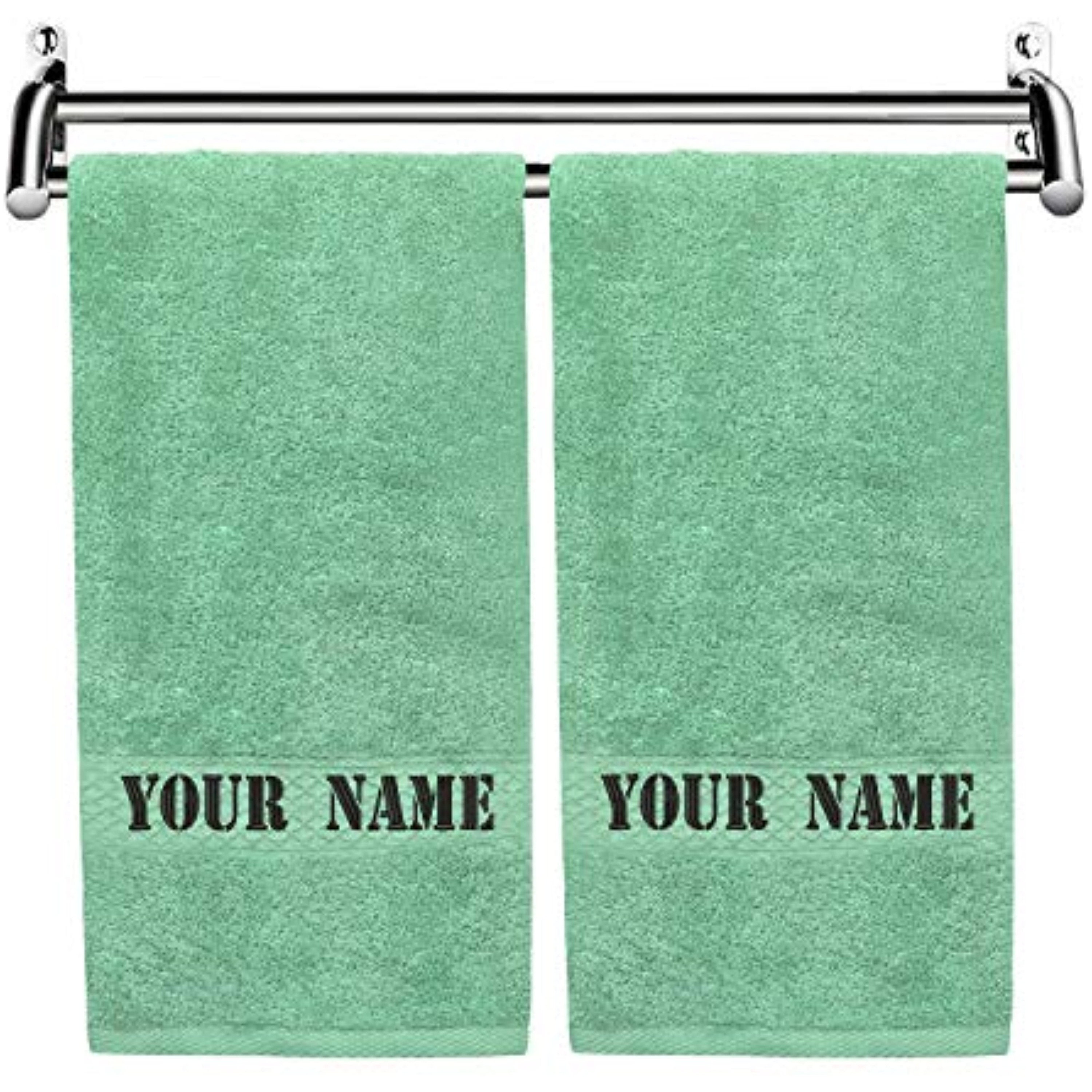 Custom Hand Towels with Names for Bathroom Luxury Embroidered Etsy