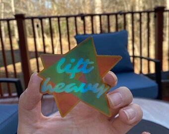 Retro Lift Heavy Sticker