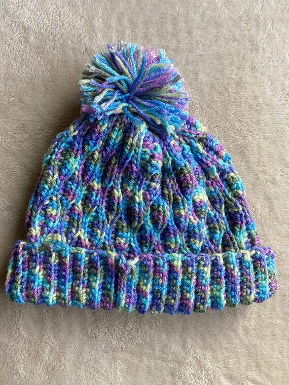 Multicolor Knit Beanie - Etsy