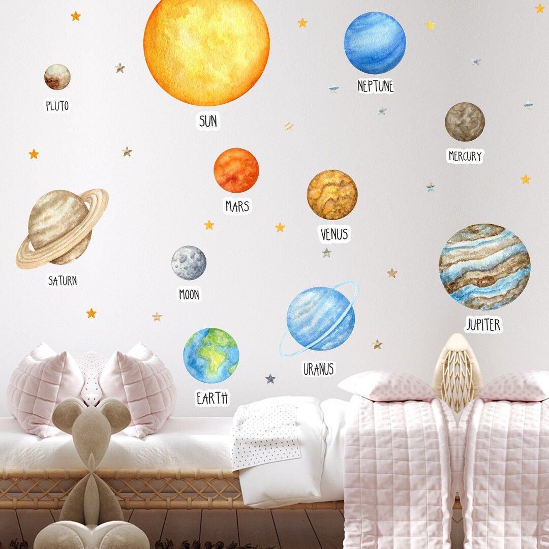 Educational Stickers Room Decor Wall Decals for