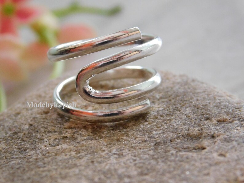925 Sterling Silver Splint Knuckle Ring, Handmade Arthritis Splint Ring