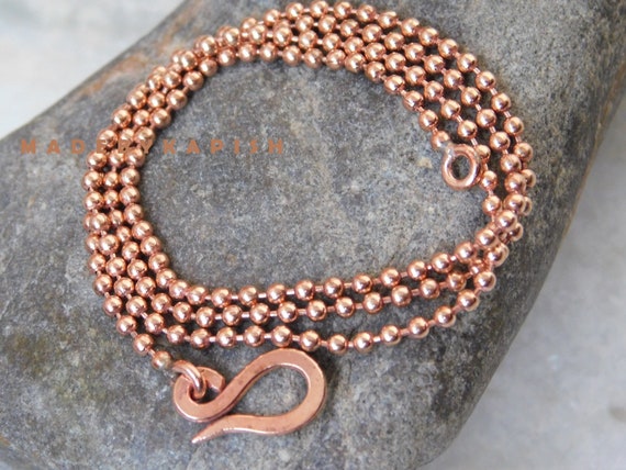 Copper Ball Chain Necklace copper Beads Chain for Jewelry christmas Gift for Mom Copper Chain Necklace Jewelry 7 Th Anniversary Gift Idea Etsy UK