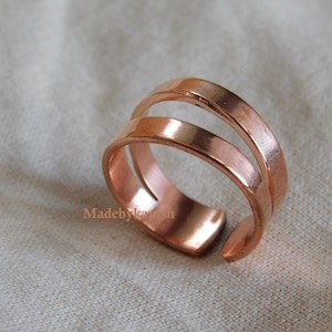 Pure Copper Finger Ring, Solid Copper Arthritis Healing Ring for ring for Women Men, Adjustable ring, Bridesmaids Gift jewellery,