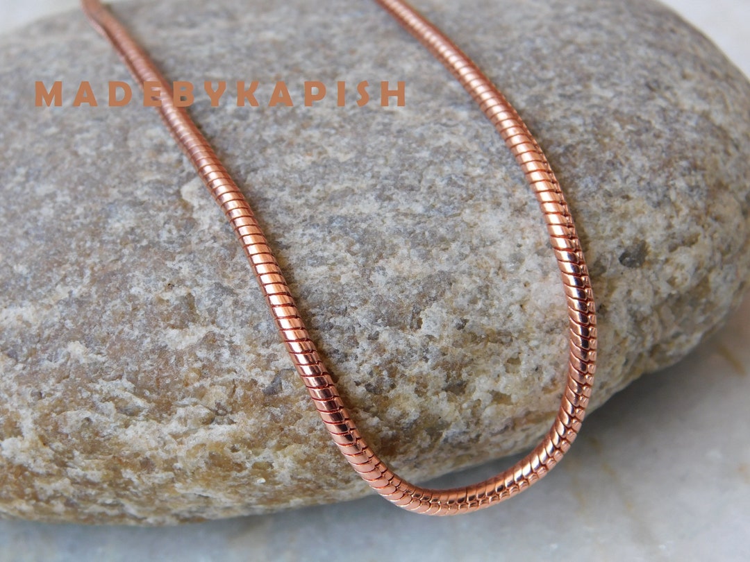 Pure Copper Rope Chain Necklace, Silky Smooth, Healing Jewelry - Etsy
