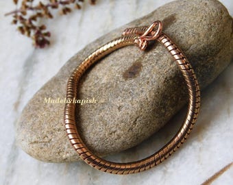 Pulseira de corrente de corda de cobre puro - Joias para alívio da artrite