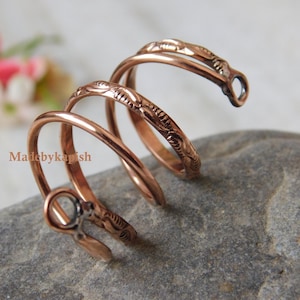 Copper Knuckle Ring, Copper finger Splint Ring ,Special Ring For Pain Relief, Splint Ring ,Adjustable for PIP or DIP Joint ,Arthritis Splint