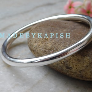 Sterling Silver thick Bangle, Heavy Silver Bangle ,Chunky Silver Bracelet, Stackable Bangle ,twisted Bangle ,Gift For Her/wife jewelry