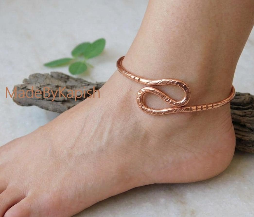 Copper anklets for women - Delicate beach Summer Jewelry - Christmas…