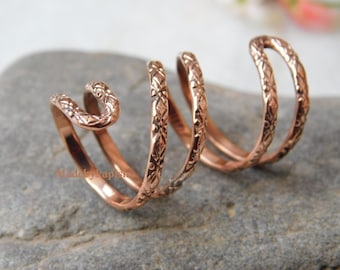 Copper Splint Band Ring , Arthritis Finger Support Jewellery