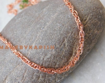 Copper chain necklace , Copper Chain for pendant, Copper Chain, Handmade Jewelry Chain For jewelry, Pure Copper chain jewelry