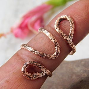 Copper splint ring for Arthritis ,Unique splint ring PIP or DIP Joint ,Anniversary Gift for her, Solid Copper Healing Mallet Finger jewelry