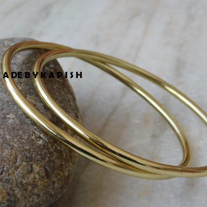 Set of Brass Bangles / Set of round Bangles / Pure brass Bangle /Brass Bangles Bracelets / Gift For Women / Wedding Gift****