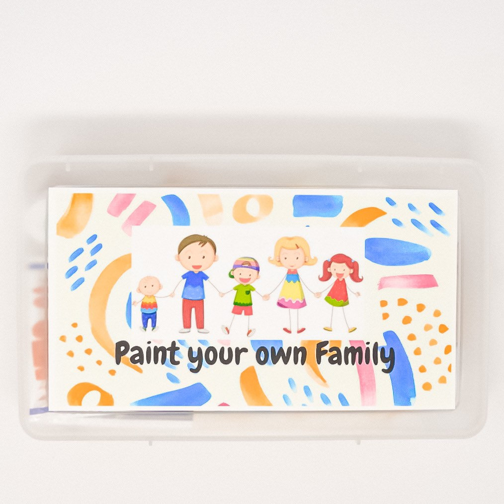 DIY Peg Doll Family Decorating Kit: Paint Your Own Wooden Dolls - Etsy