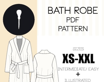 Bathrobe pattern PDF.