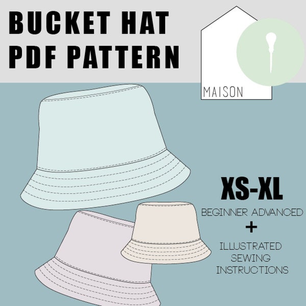 Patrón de sombrero de pescador PDF.