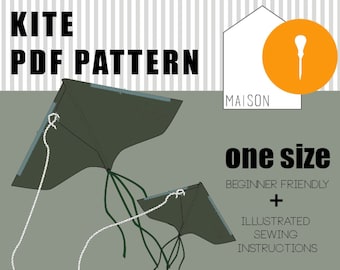 Kite Sewing Pattern | Beginner Friendly | PDF Instant Download | Bilingual FR/EN