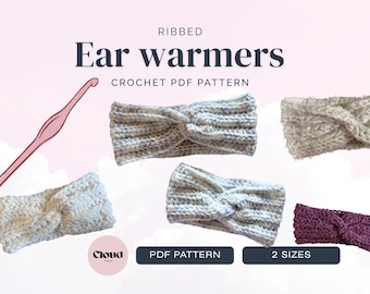 Crochet Ear Warmer Pattern | Twisted Headband Crochet Pattern | Ear Warmer PDF | Crochet Headband Pattern | Beginner Crochet Pattern
