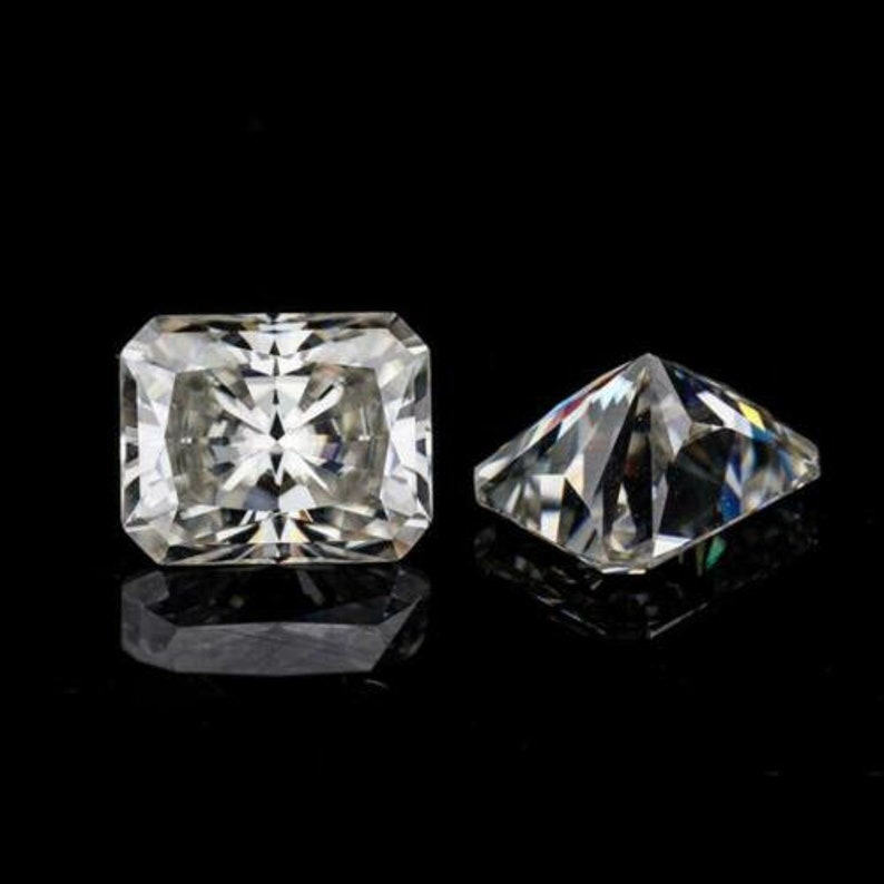 VVS1 Clarity Loose Gemstone 10.30 x 9.50MM 4.18Ct White Radiant Cut Loose Moissanite Diamond White Moissanite Best For Jewelry Making